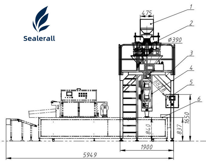 latest company news about The installation of the Multi-head Scale Conveyor MAP Modified Atmosphere Packaging Machine for Fresh Mushroom  0