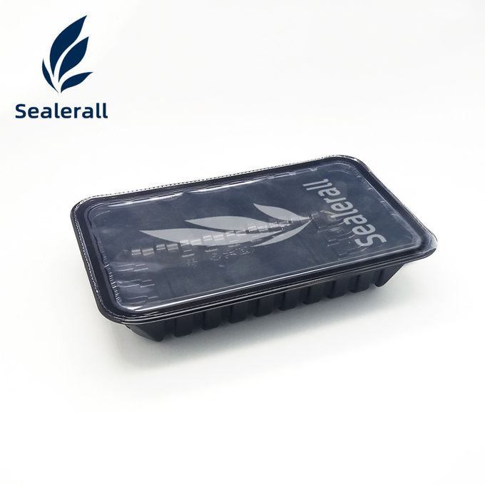 Energy Efficiency Plastic Food Container Sealing Machine 2000W With Space Saving Design 1
