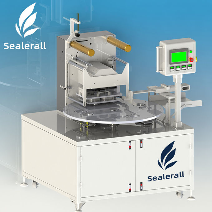 Aluminum Foil Bowl Stainless Steel Tray Sealing Machine Automatic Tray Sealer 2